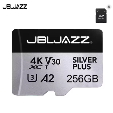 256 GB Micro SD tipo atminties kortelė 256 GB Micro SD tipo atminties kortelė