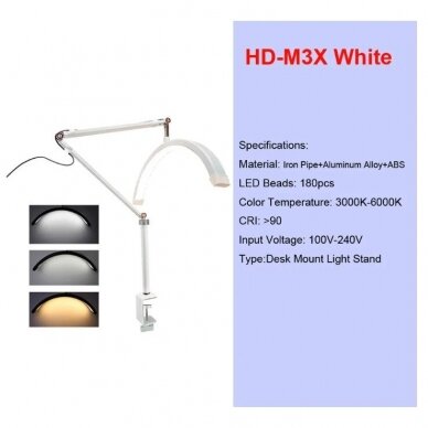 Andoer firmos LED šviesos apšvietimo sistema HD-M3X - juodos spalvos 3