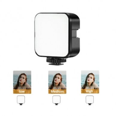 Andoer telefono vaizdo įrašų rinkinys su reguliuojamo aukščio trikoju, LED lempa ir mikrofonu 1