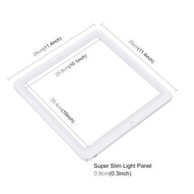 LED padėklas daiktų fotografavimui 29cm