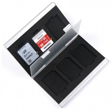 Sd ir Micro SD kortelių dėklas