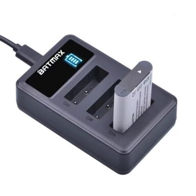 Batmax NP-BX1 akumuliatorius ir kroviklis Batmax NP-BX1 akumuliatorius ir kroviklis