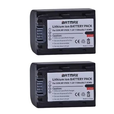 Batmax NP-FH50 akumuliatorius 2vnt