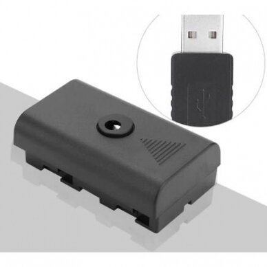 Sony NP-F550/F750/F970 baterijos maitinimas nuo USB 3